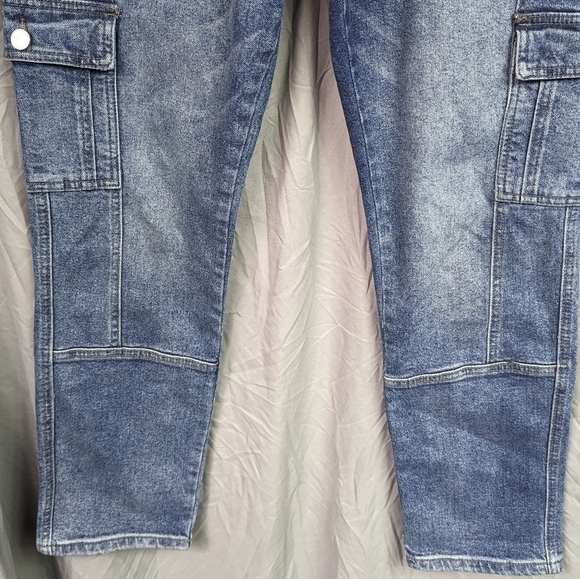 Kancan Bobbie Slim Straight Cargo Jeans Sz 7/27 - Picture 4 of 13